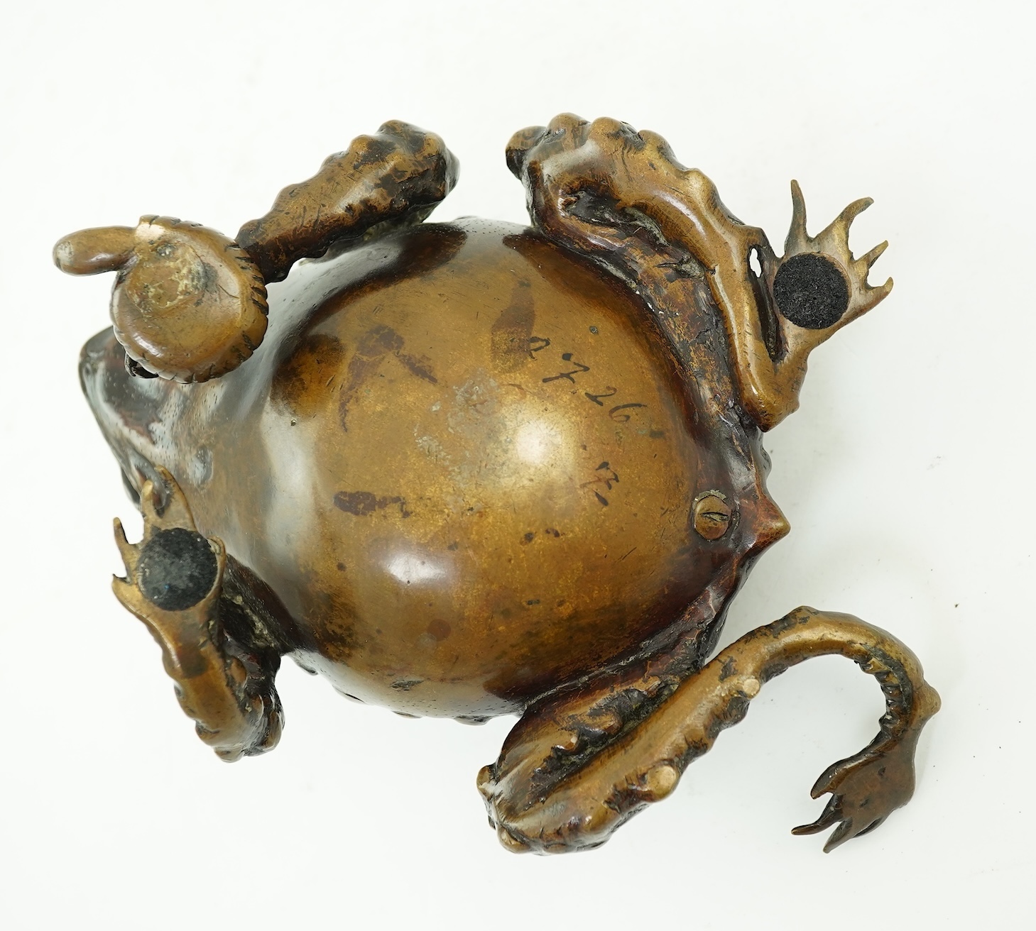 An Italian bronze model of a toad, probably Padua or Florence, c.1600
